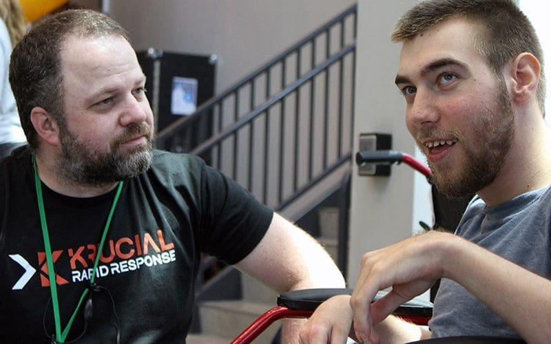 Healthcare professional ready to begin a shift